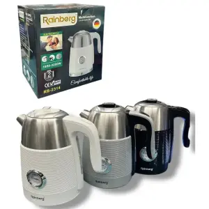 Чайник электрический с датчиком температуры Rainberg RB-2314 White