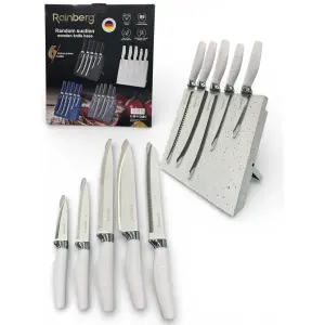 Набор ножей Rainberg RB-2322 из нержавеющей стали с магнитным основанием White