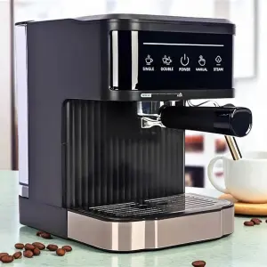 Кухонная кофемашина Crownberg CB-1572 1200Вт полуавтоматическая 1.8л с сенсорным управлением 20 бар