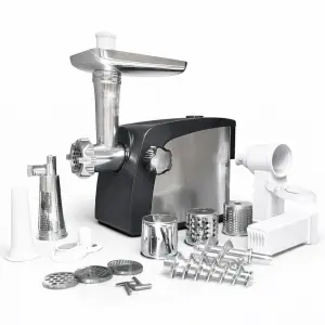 Электромясорубка Crownberg CB-4216 3200Вт мясорубка соковыжималка с терками для овощей и реверсом