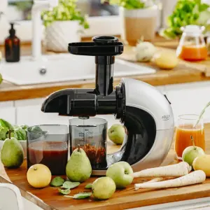 Соковыжималка шнековая для цитрусовых фруктов и овощей Adler AD 4130 домашняя электрическая на 150Вт