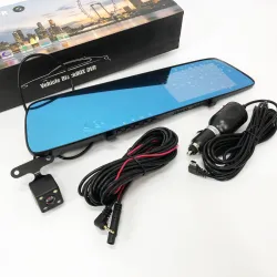 Автомобильный видеорегистратор-зеркало L-9003 4,3 TOUCH SCREEN 2 камеры 1080P Full HD
