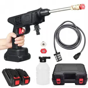 Универсальная автомойка высокого давления Cleaning Gun 48V с 2 аккумуляторами и кейсом