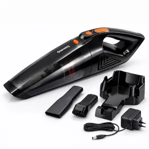 Автомобильный пылесос аккумуляторный Crownberg CB-677 150Вт 2000мАч моющий фильтр LED подсветка
