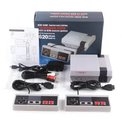 Игровая приставка джойстиками телевизор GAME NES 620 / 7724 Портативная ретро консоль Портативные консоли