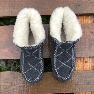 Ботинки женские меховые утепленные 41р 26см, Женские зимние ботинки из войлока, Бурки для дома