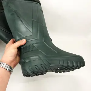 Сапоги качественные резиновые утепленные высокие 45р 30см, резиновые сапоги для рыбалки