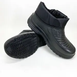 Галоши мужские черные утепленные 42р 26см, Мужские резиновые сапоги из резины