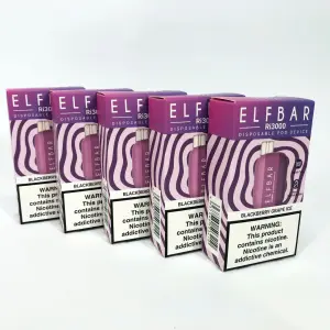 Elf Bar RI3000 5%. Ежевика Виноград (Blackberry Grape Ice)