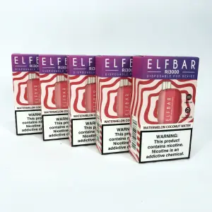 Elf Bar RI3000 5%. Арбуз Кокос (Watermelon Coconut Water)