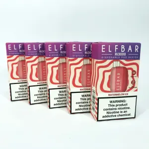 Elf Bar RI3000 5%. Арбуз (Watermelon Ice)