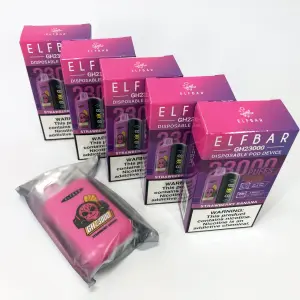 ELF BAR GH 23000 5%. Клубника Банан (Strawberry Banana)