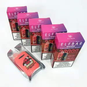 ELF BAR GH 23000 5%. Клубнично-арбузная жевательная резинка (Strawberry Watermelon Bubble Gum)