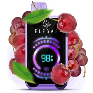 ELF BAR FS18000 5%. Виноград Вишня (Grape Cherry)