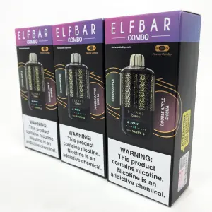ELF BAR COMBO 25000. Переключение вкусов. Яблоко / Анисовое Яблоко (Green Apple / Double Apple Shisha)