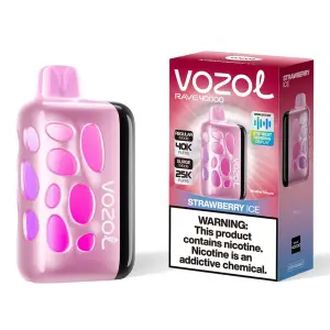 Vozol Rave 40000. Клубника (Strawberry Ice)