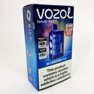 Vozol Rave 40000. Черника (Blueberry Ice)
